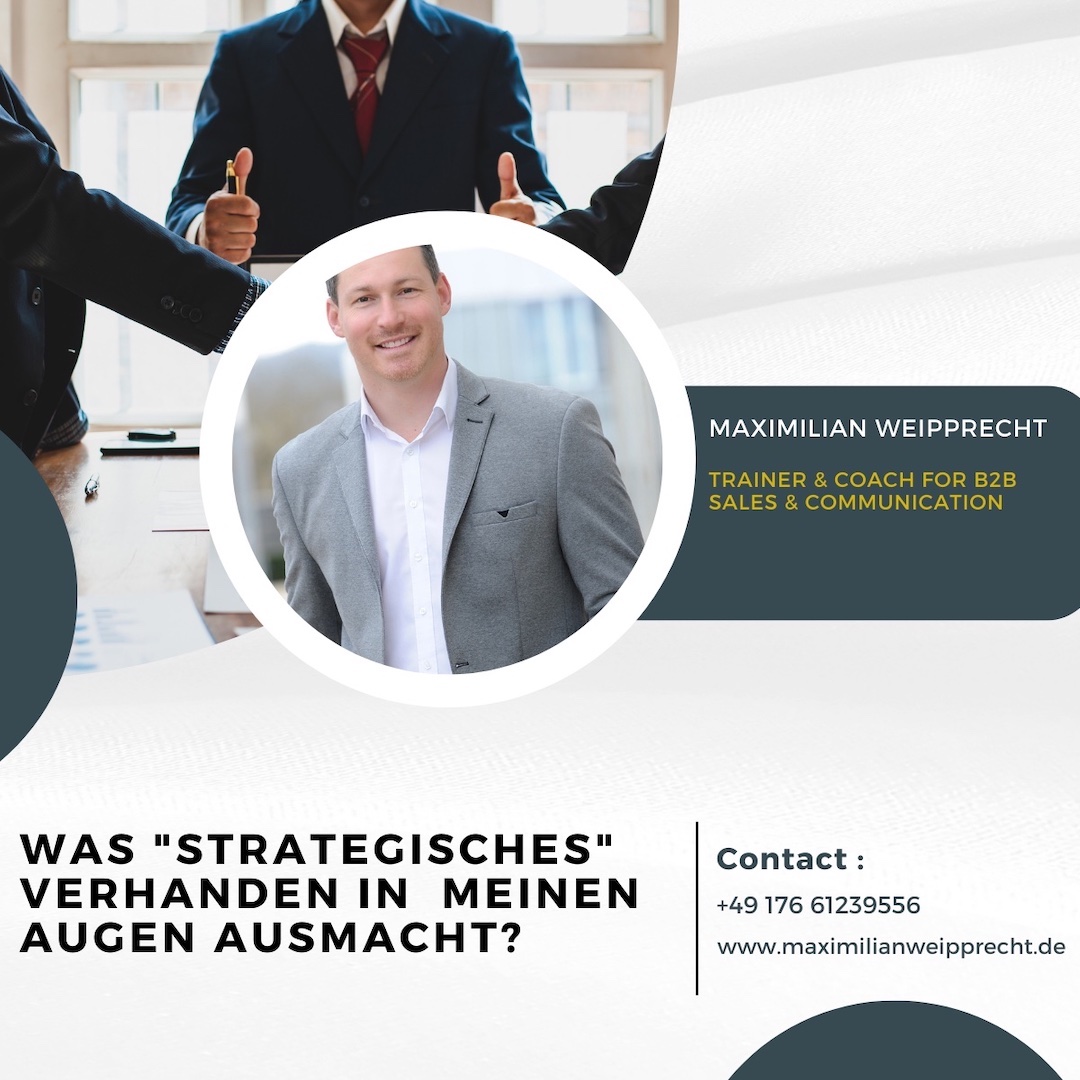 Was "strategisches" Verhandeln für mich als Verhandlungs-Coach bedeutet!?