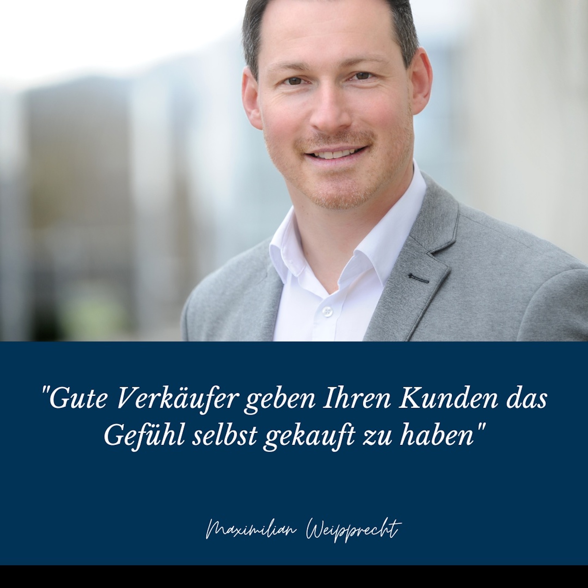 Gekauft werden statt zu verkaufen